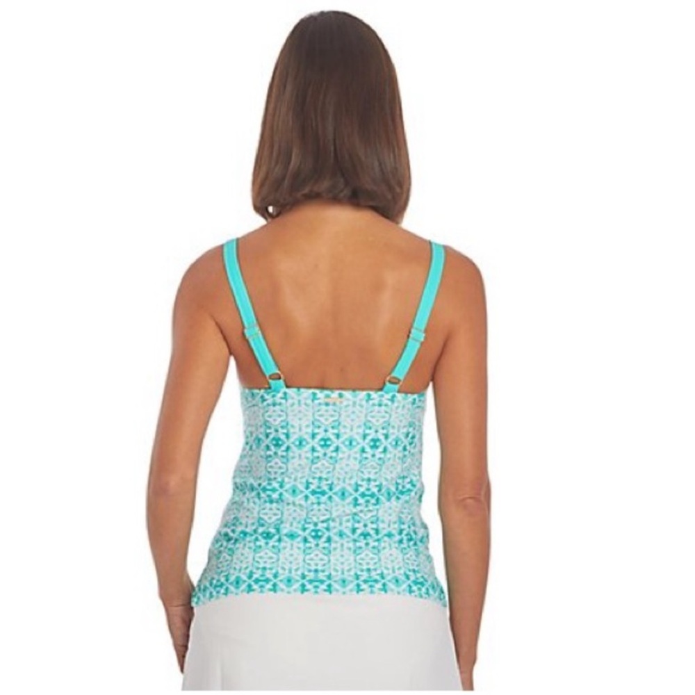 ⛱️Cabana Life Embroidered Tankini Top Size Large⛱️ NWT - Picture 5 of 13